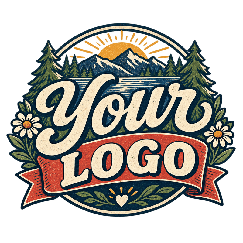 Handcrafted Retro Logo T-Shirt Design