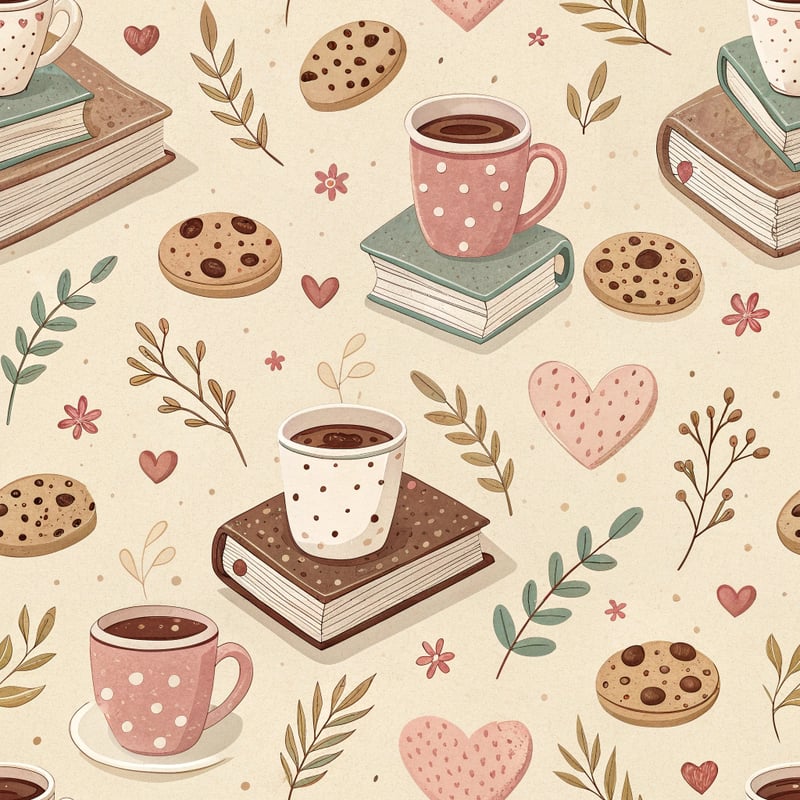 Cozy Home Café Vector Pattern
