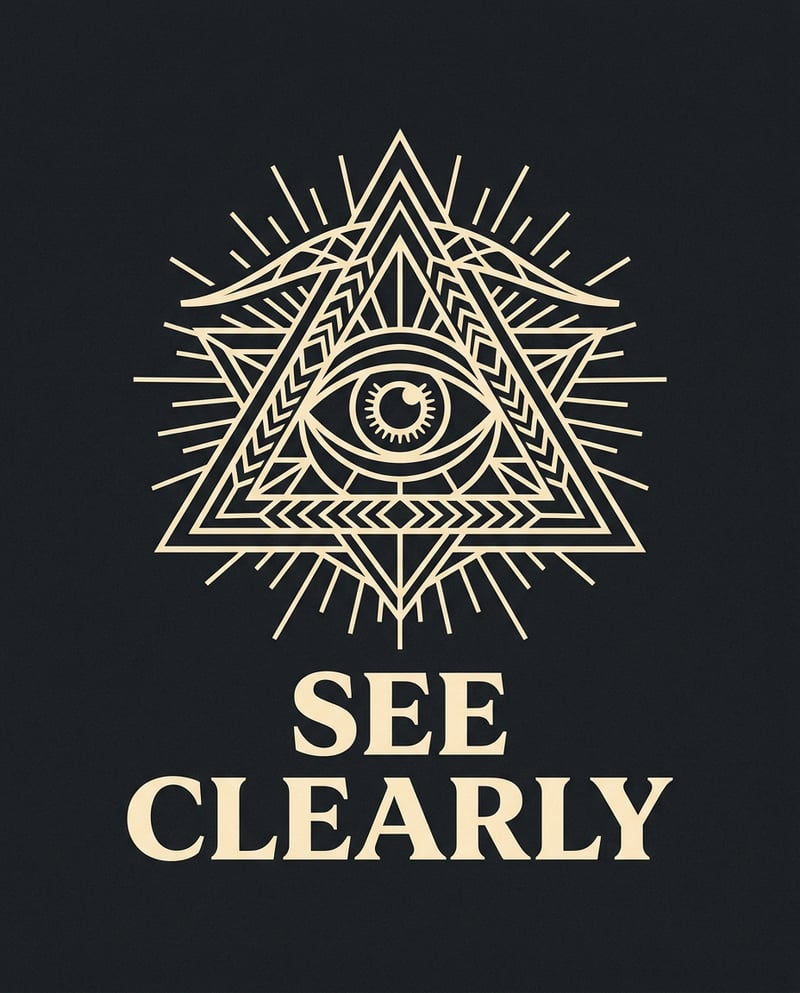 Geometric Third Eye T-Shirt Design