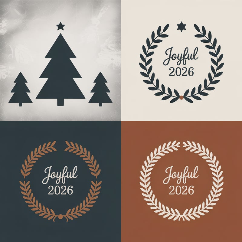 Minimalist Holiday Design with Natural Textures