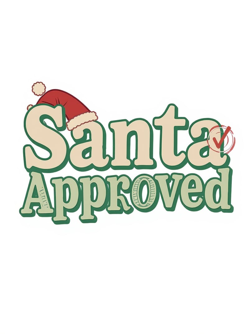 Playful Santa Approved Shirt Design