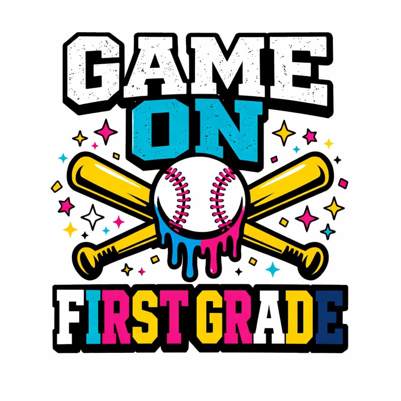 Game On First Grade Baseball Shirt
