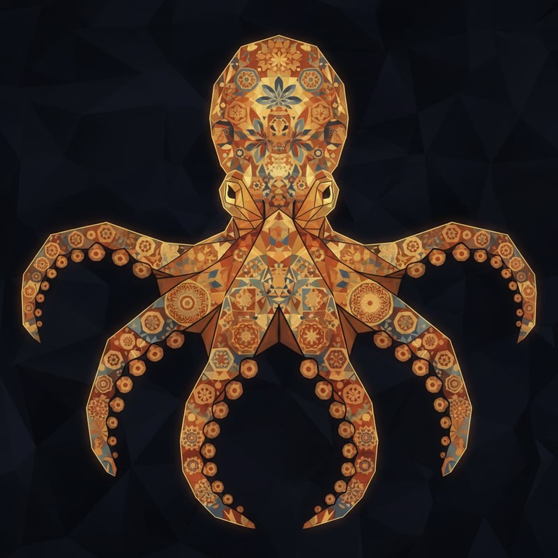 Ornamental Octopus Illustration
