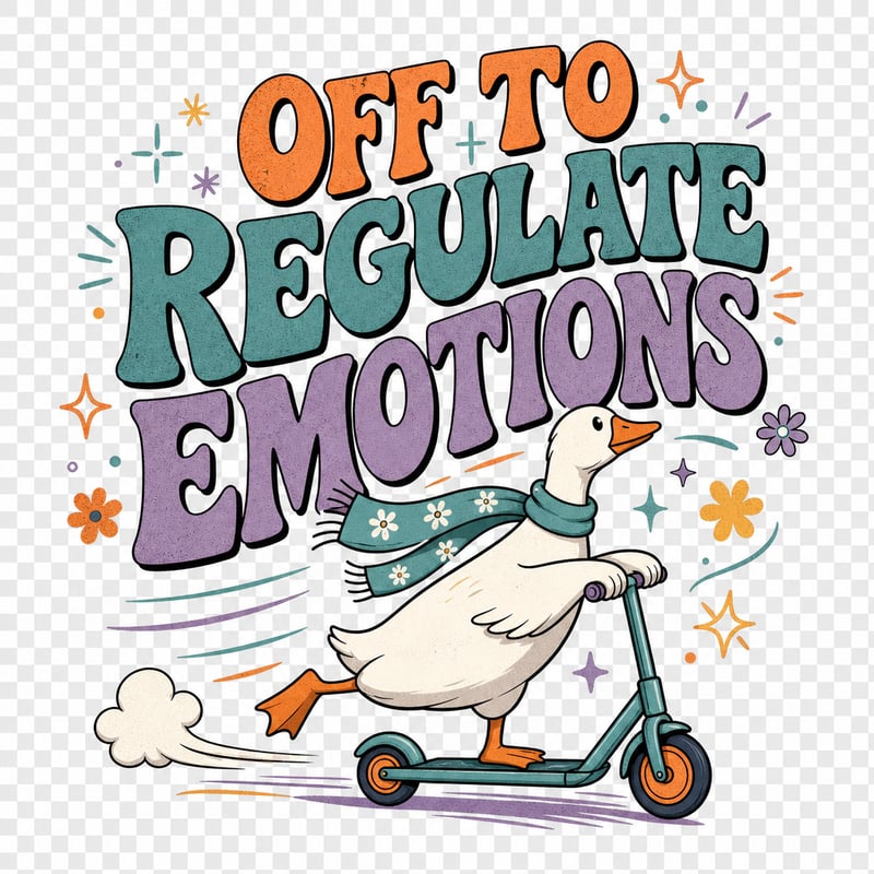 Scarf Goose Scooter: OFF TO REGULATE EMOTIONS