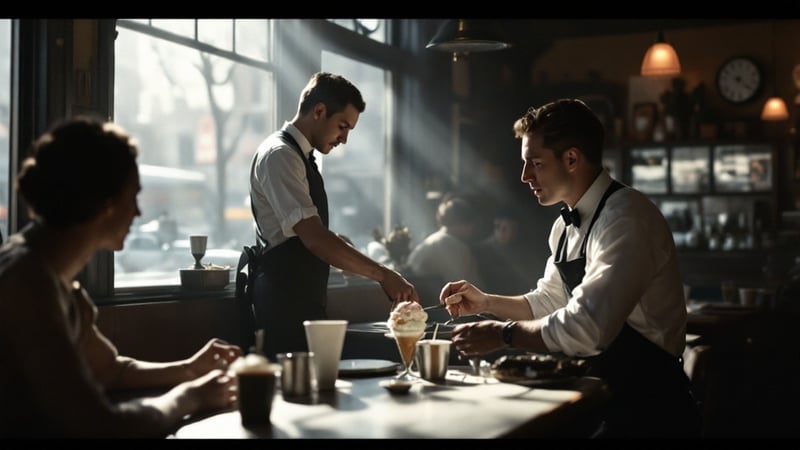 1930s American Diner Scene