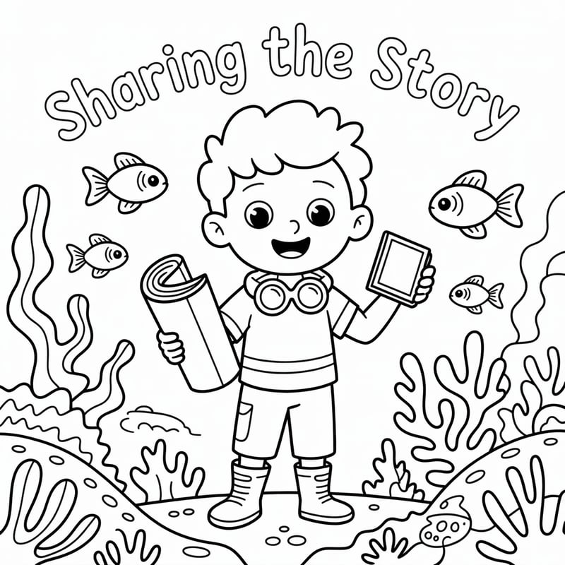 Ocean Explorer Ollie Coloring Page