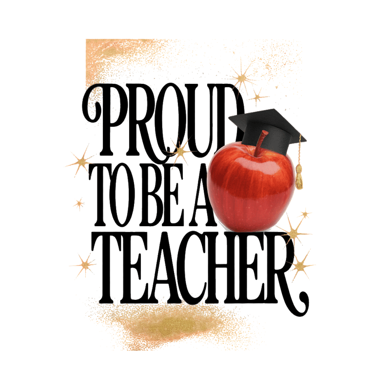 Proud To Be Teacher Typography