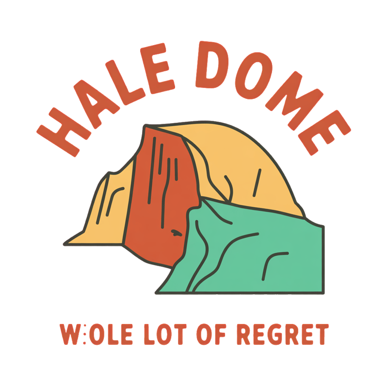 Retro Yosemite Half Dome Badge