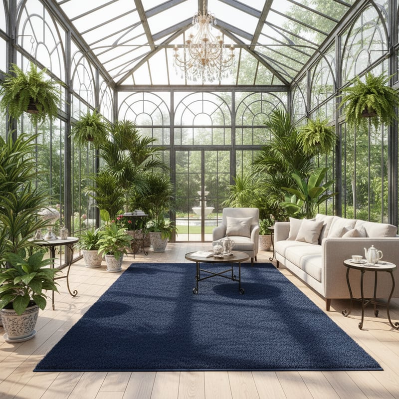 Luxury Conservatory Rug Mockup