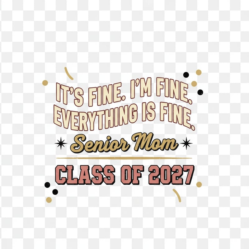 Senior Mom Retro Graduation Chest Print