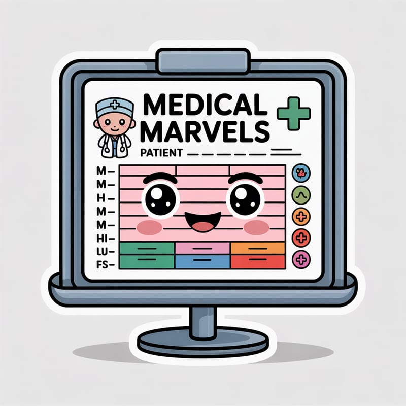 Chibi Patient Chart Vector Art