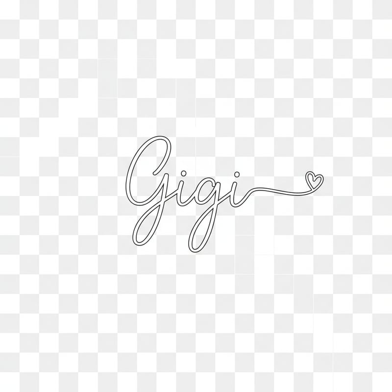 Modern Minimalist 'Gigi' Typography