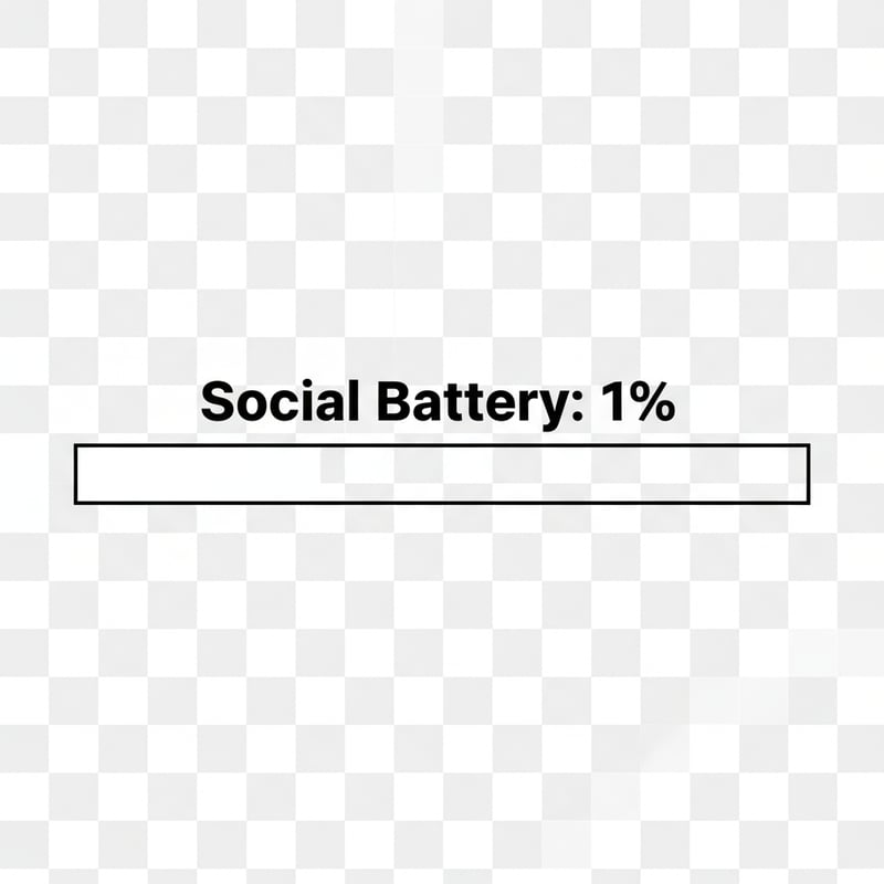 Minimal Social Battery Loading Bar