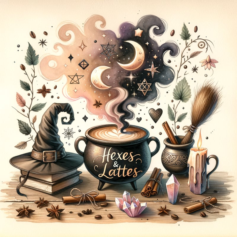 Cozy Magical Coffee Mug Illustration