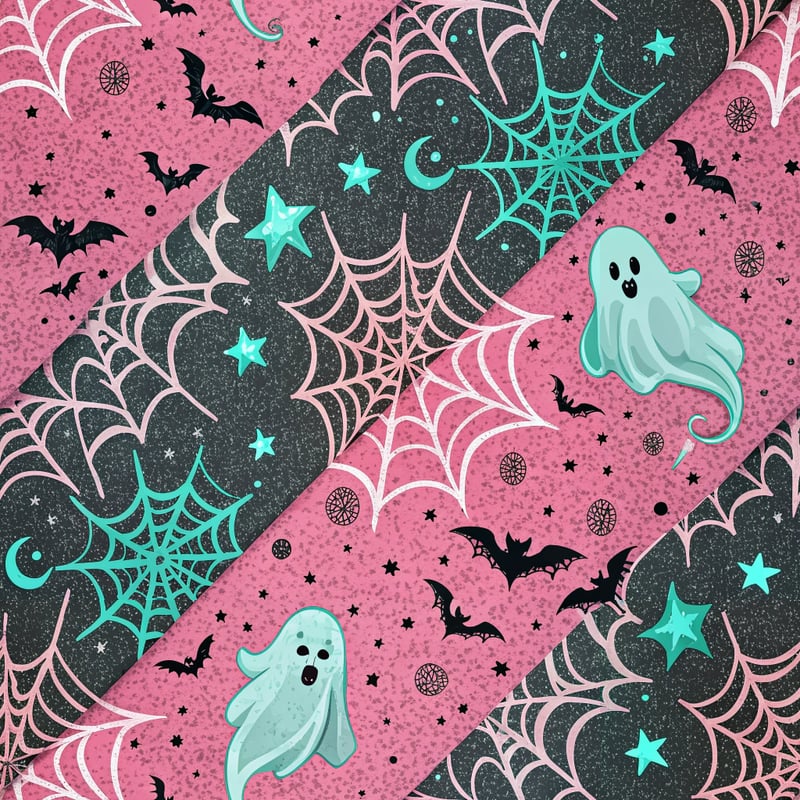 Neon Halloween Seamless Wrap