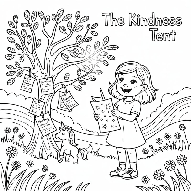 Magical Line Art for Children's Coloring