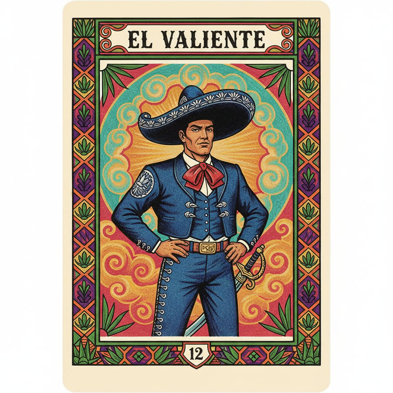 El Valiente Mexican Lotería Art