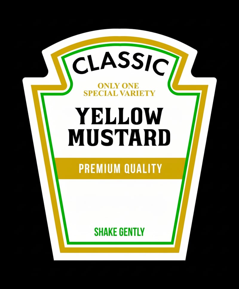 Heinz Keystone Mustard Label Design