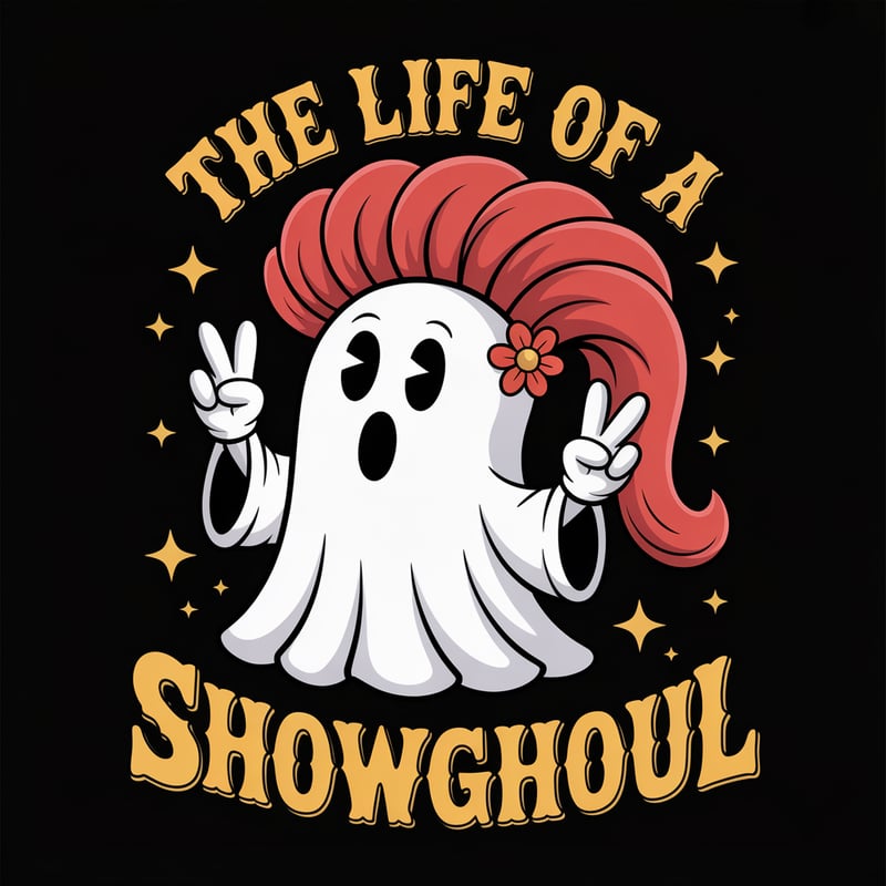 Retro Ghost T-Shirt Design