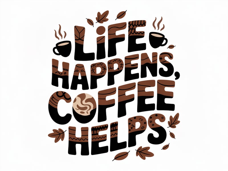 Cozy Coffee Quote Design