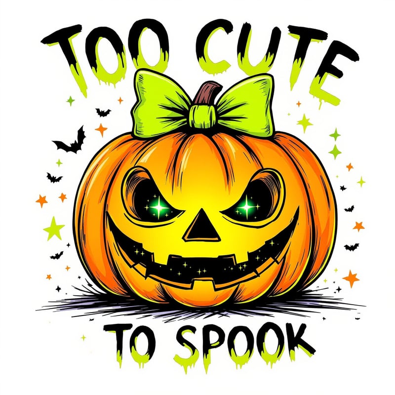Neon Halloween Jack-o'-Lantern Art