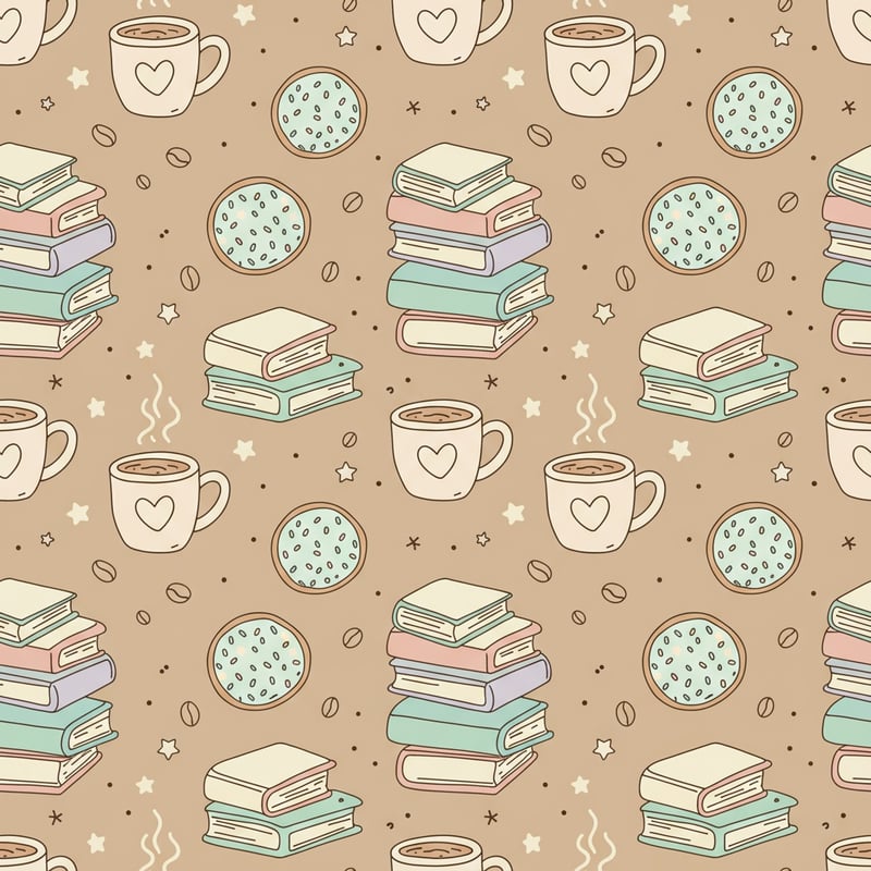 Seamless Cozy Home Café Pattern