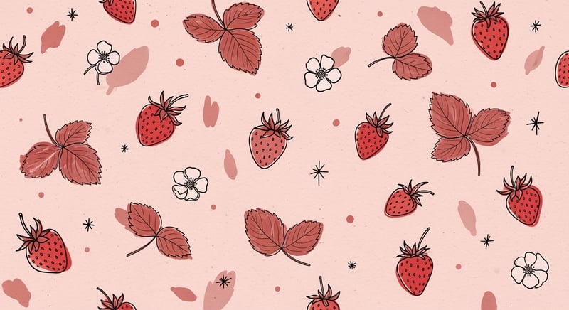 Vintage Strawberry Surface Pattern