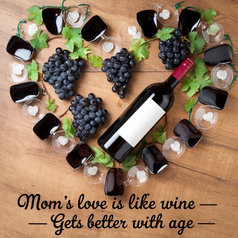 Heart-Shaped Wine Arrangement