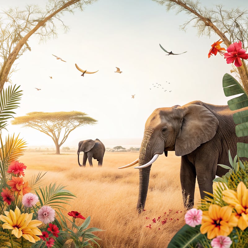 African Safari Elephants