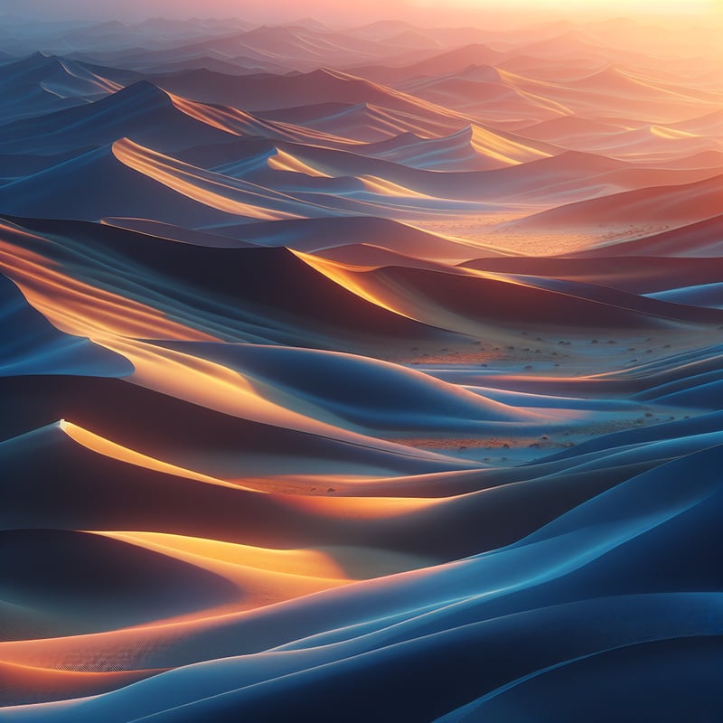 Desert Dunes at Sunset