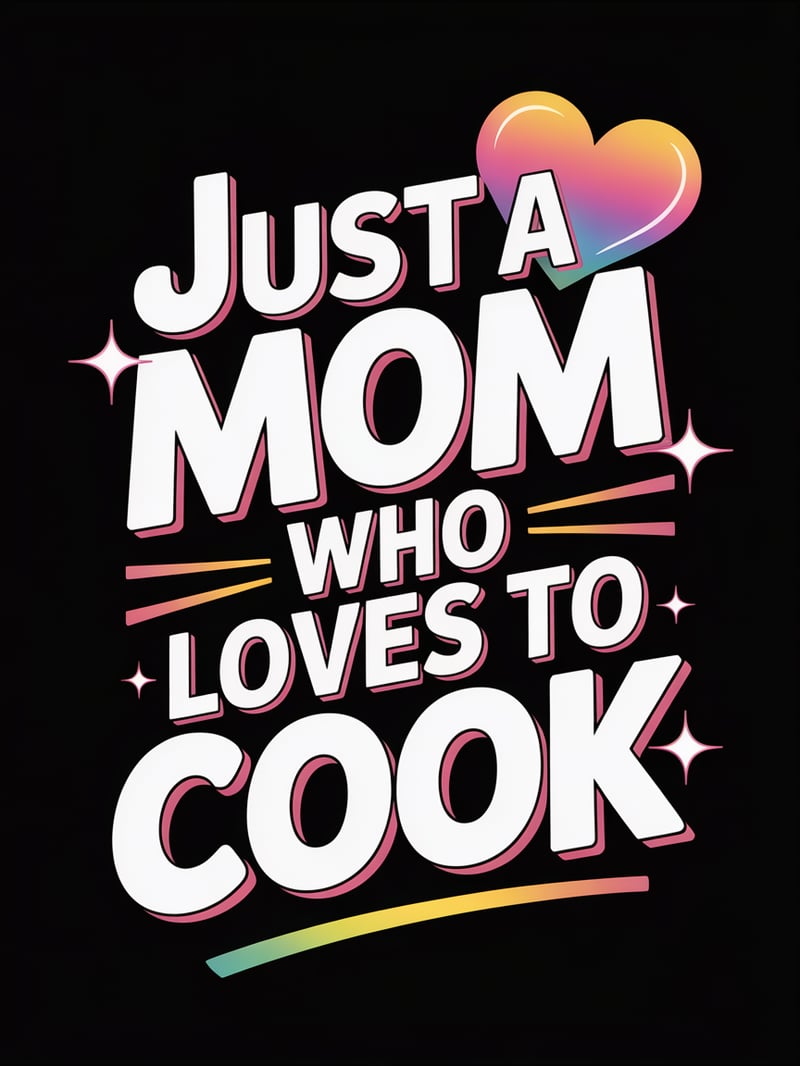 80s Retro Mom Cooking T-Shirt Design