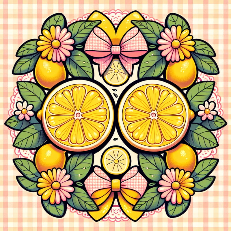 Whimsical Lemon Illustration