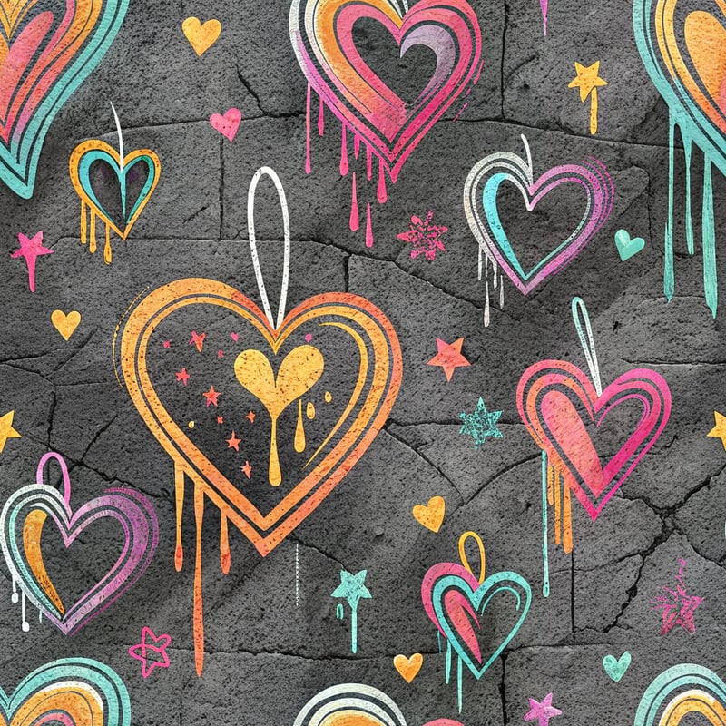 Graffiti Hearts Tumbler Design