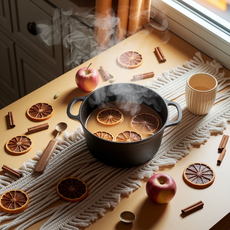 Cozy Fall Kitchen Prep Scene