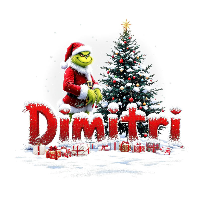Manly Grinch Christmas Design