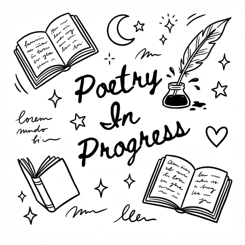 Poetry In Progress Doodle Art