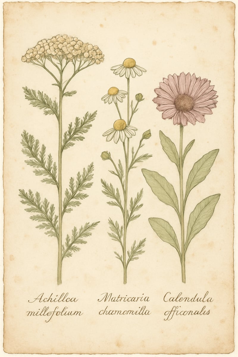 Vintage Herbarium Wildflower Illustration