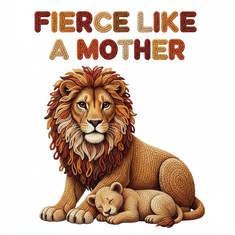Fierce Lioness Crochet Yarn Art