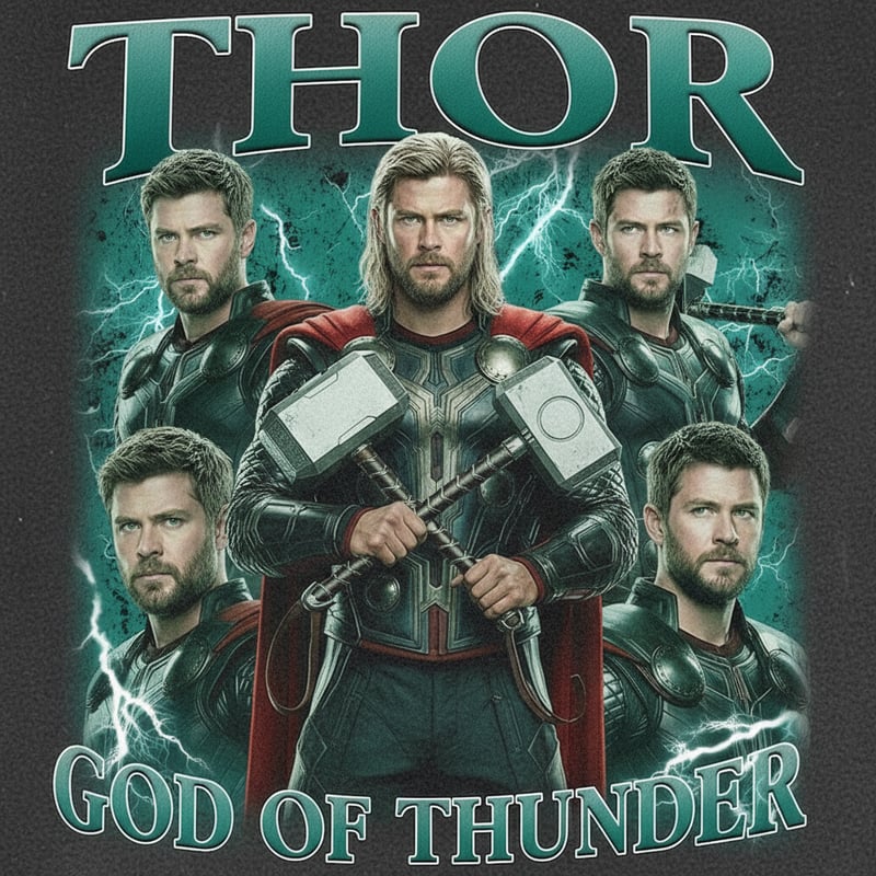 Thor Bootleg T-Shirt Design