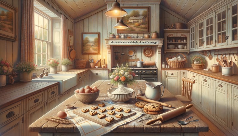 Rustic Farmhouse Kitchen Scene
