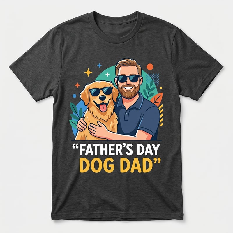 Father’s Day Dog Dad T-Shirt Design