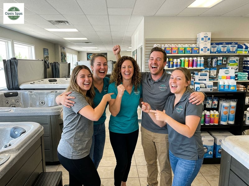 Hot Tub Store Team Portrait