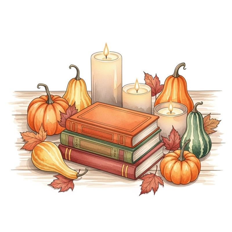Cozy Fall Watercolor Still Life