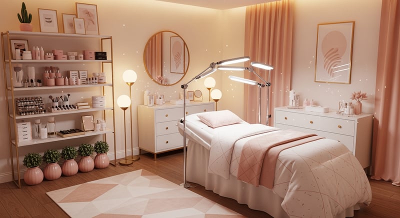 Aesthetic Lash Studio Interior Design