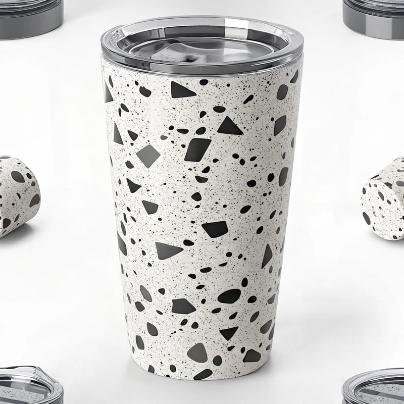 Monochrome Terrazzo Wrap Design