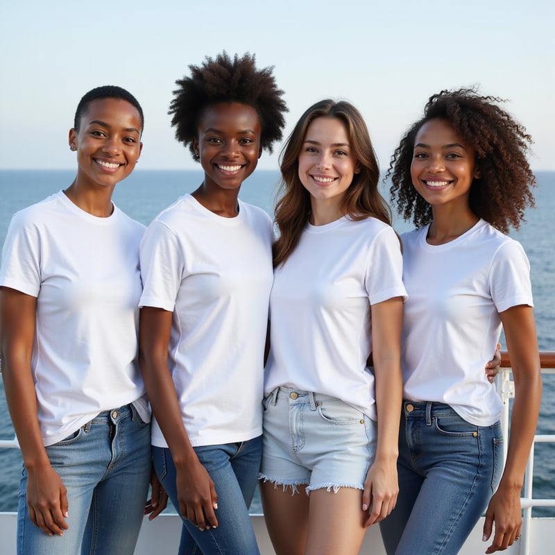 Diverse Models in Bella + Canvas T-Shirts