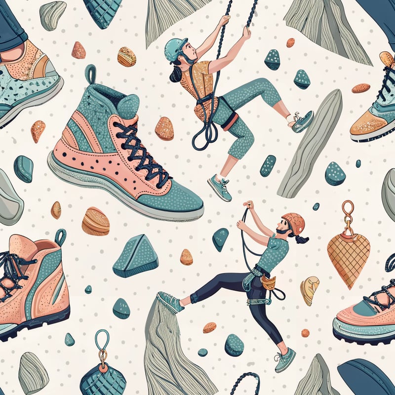 Trendy Climbing Gear Graphic Design