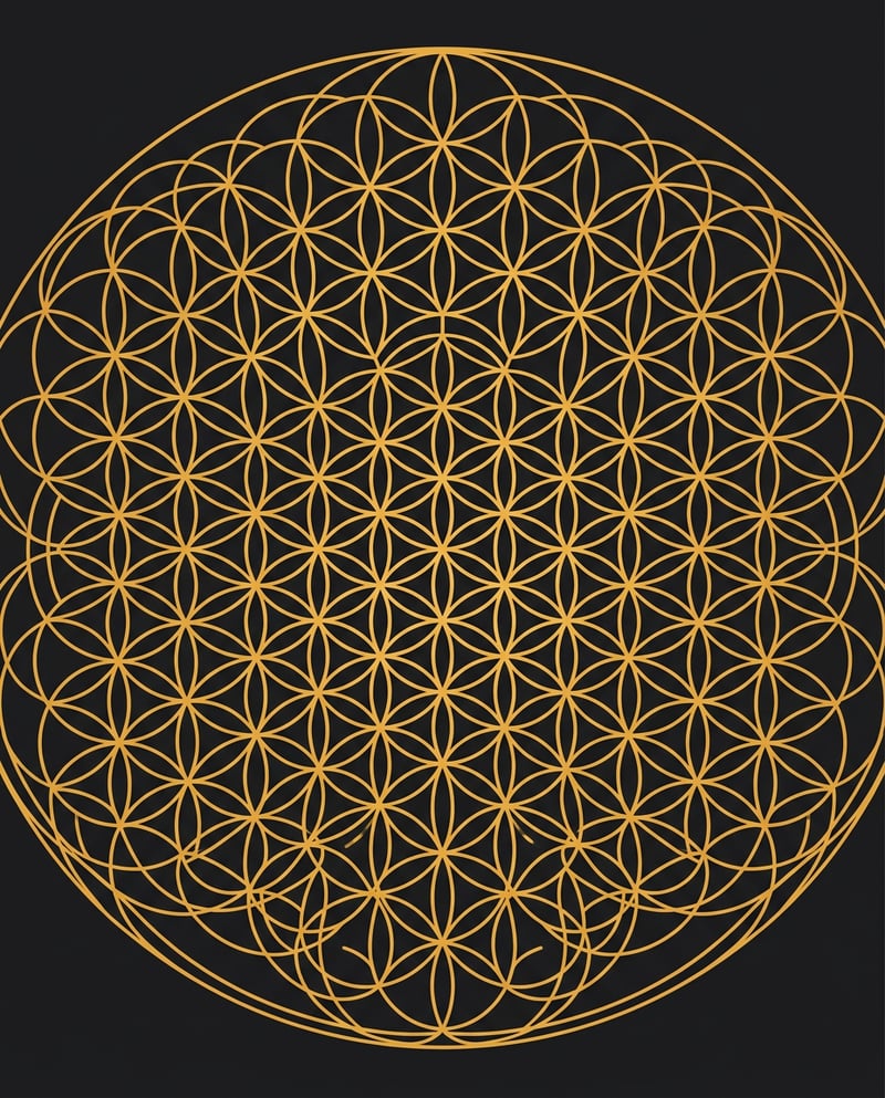 Flower of Life Vector T-Shirt Design