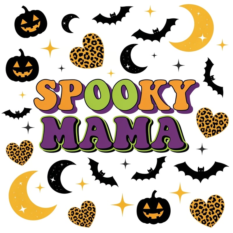 Bold Spooky Mama Halloween Art