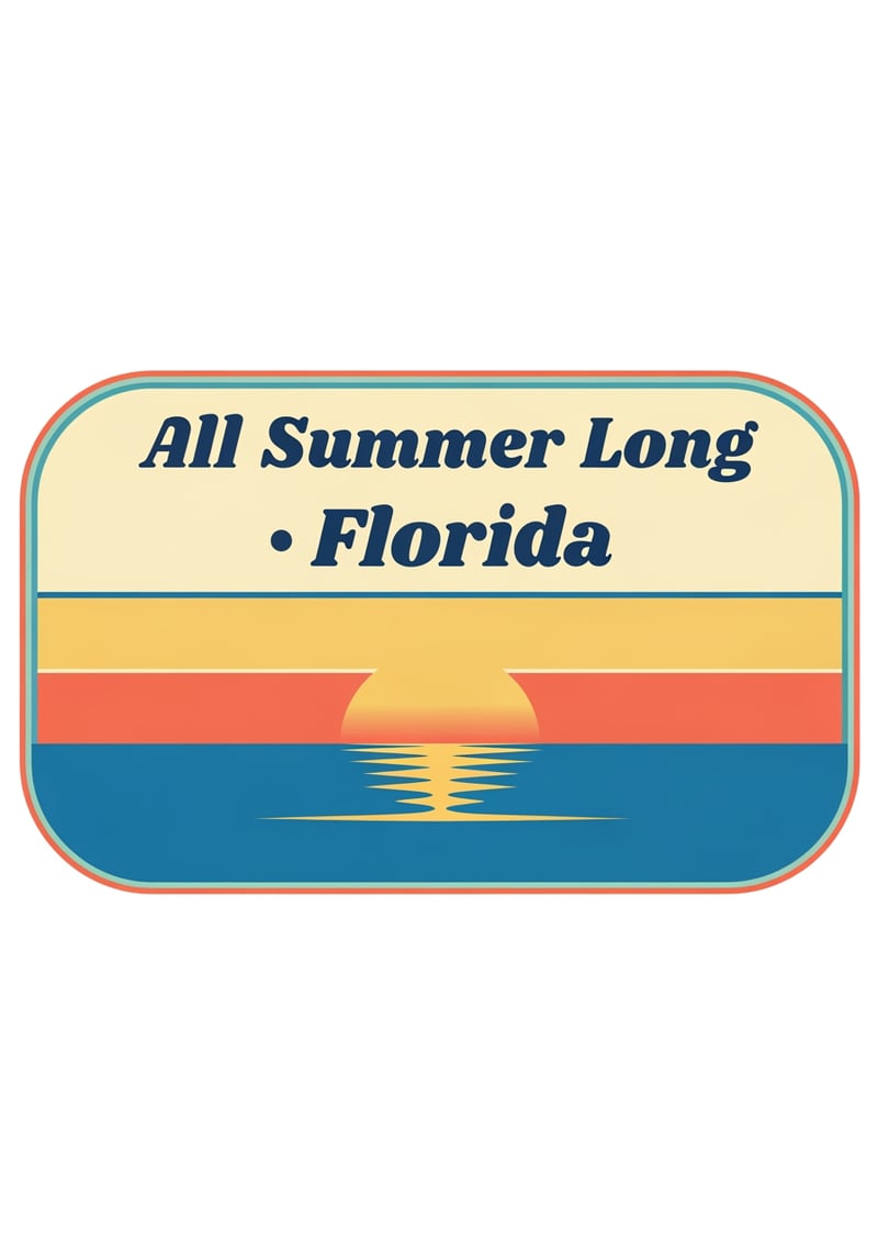 Retro Florida Summer Badge
